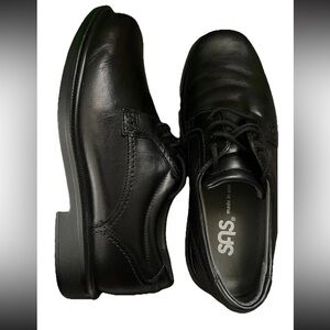 SAS Men’s 7W Black Leather Bout Time Comfort Shoes Tripad Loafer Made in USA